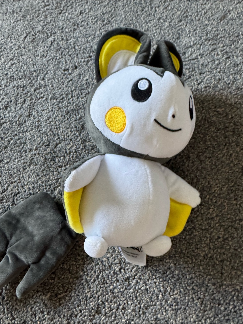 Pokemon White, Gray & Yellow Emolga Plush Toy